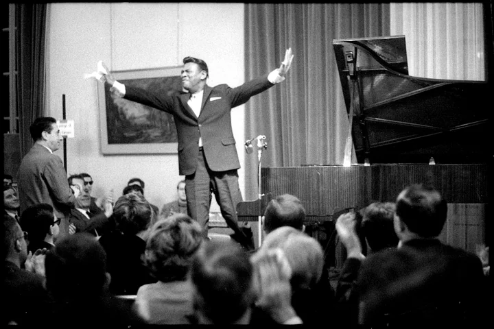 Earl Hines, Circolo della Rinascente, 5 marzo 1966. © Roberto Polillo (Earl Hines/piano e voce)